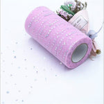 Rotolo di tulle 25 iarde 13 cm Organza Laser Artigianato Decorazione di nozze Tulle Forniture per feste di compleanno