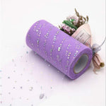 Rotolo di tulle 25 iarde 13 cm Organza Laser Artigianato Decorazione di nozze Tulle Forniture per feste di compleanno