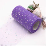 Rotolo di tulle 25 iarde 13 cm Organza Laser Artigianato Decorazione di nozze Tulle Forniture per feste di compleanno