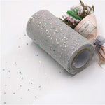 Rotolo di tulle 25 iarde 13 cm Organza Laser Artigianato Decorazione di nozze Tulle Forniture per feste di compleanno