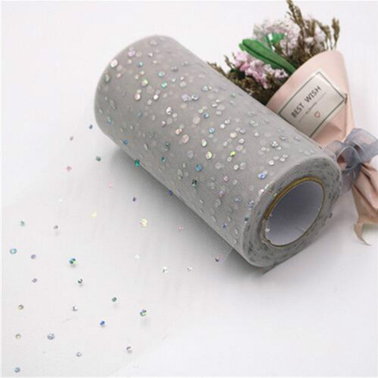 Rotolo di tulle 25 iarde 13 cm Organza Laser Artigianato Decorazione di nozze Tulle Forniture per feste di compleanno