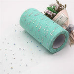 Rotolo di tulle 25 iarde 13 cm Organza Laser Artigianato Decorazione di nozze Tulle Forniture per feste di compleanno