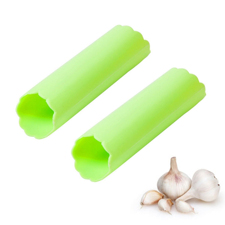 2 pezzi di sbucciatore per aglio da cucina, sbucciatore per aglio, non fa male alla mano, sbucciatore per aglio in silicone, Green, Red, Blue