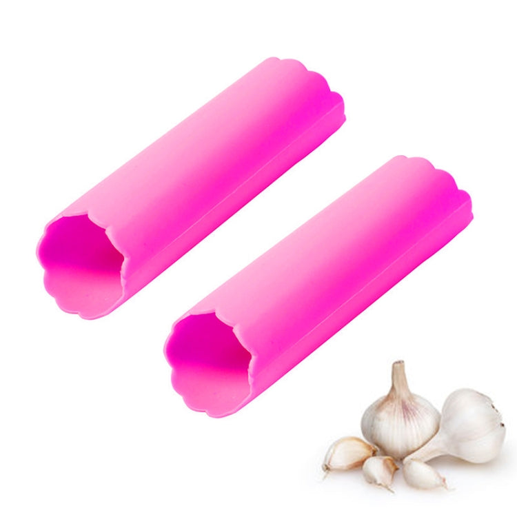 Set 2 sbucciatori per aglio in silicone colorati