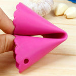 Set 2 sbucciatori per aglio in silicone colorati