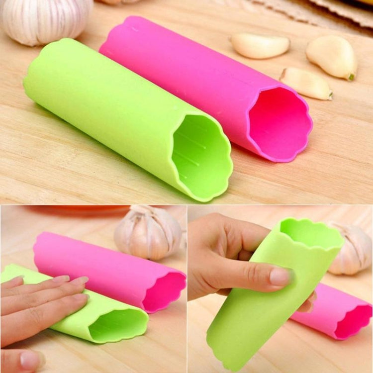 Set 2 sbucciatori per aglio in silicone colorati