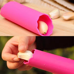 Set 2 sbucciatori per aglio in silicone colorati