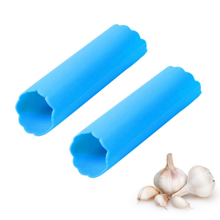 Set 2 sbucciatori per aglio in silicone colorati