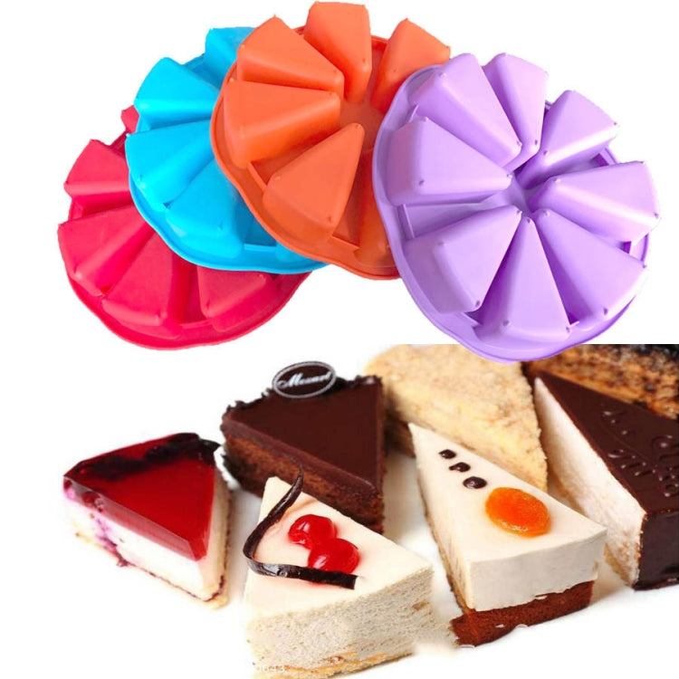 Strumento di cottura per stampi per dolci in silicone a forma di triangolo a otto punti in silicone fai-da-te, consegna colore casuale, Eight-point Triangle Mould