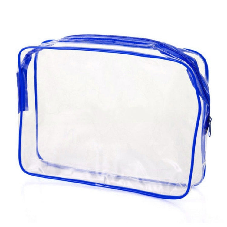 Borse da viaggio portatili in PVC con cerniera Borsa per trucco trasparente impermeabile, S, M, L, 3Pcs Set