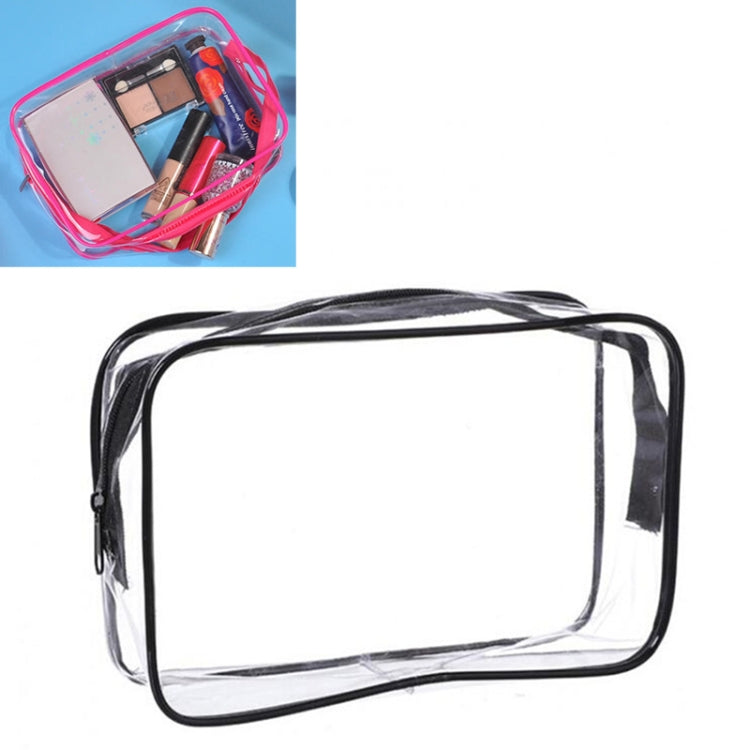 Borse da viaggio portatili in PVC con cerniera Borsa per trucco trasparente impermeabile, S, M, L, 3Pcs Set