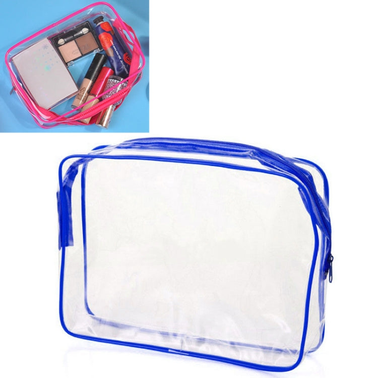 Borse da viaggio portatili in PVC con cerniera Borsa per trucco trasparente impermeabile, S, M, L, 3Pcs Set
