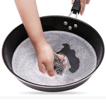 Strumento per la pulizia della cucina delle pentole per la casa, della spazzola per pentole, in acciaio inossidabile, quadrato, in ghisa, 4×4inch, 5×5inch, 6×6inch, 7×7inch, 8×8inch, 8×6inch
