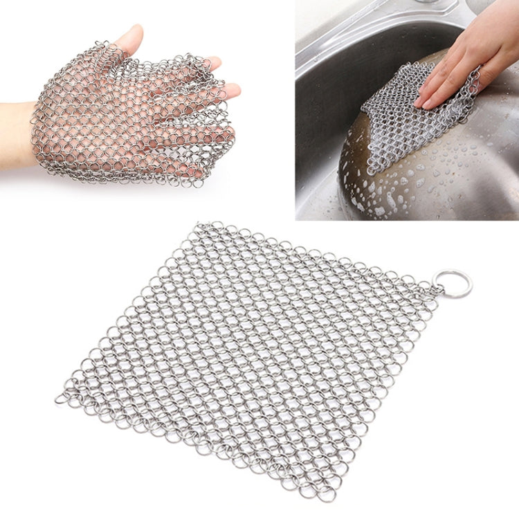 Strumento per la pulizia della cucina delle pentole per la casa, della spazzola per pentole, in acciaio inossidabile, quadrato, in ghisa, 4×4inch, 5×5inch, 6×6inch, 7×7inch, 8×8inch, 8×6inch