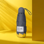 LY-0621 Ombrello cinque pieghe a otto ossa Ombrello solare semplice con colla nera, Eight-bone Turmeric, Eight-bone Midsummer Pink, Eight-bone Haze Blue, Eight-bone Matcha Green, Eight-bone Navy, Eight-bone Ink Green