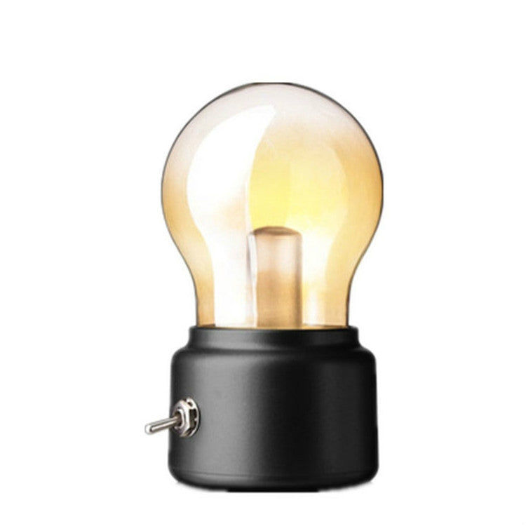 Luce notturna creativa per armadio da cucina con atmosfera da comodino USB con ricarica retrò