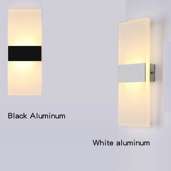 Lampada da parete a LED per camera da letto, comodino, corridoio, balcone, 14×6cm Right Angle White, 22×11cm Right Angle White, 29×11cm Right Angle White, 14×6cm Right Angle Black, 22×11cm Right Angle Black, 29×11cm Right Angle Black