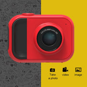 Fotocamera digitale per esercizi puzzle per bambini con memoria incorporata, obiettivo grandangolare da 120 gradi