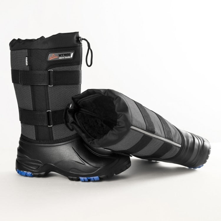 Scarpe da neve da uomo invernali per esterni Stivali da neve alti con chiodi in acciaio antiscivolo caldi, 41, 42, 43, 44, 45, 46