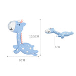 Cartoon Fawn Baby Massaggiagengive Training Bite Molar Rod Giocattolo in silicone Forniture per madre e bambino, Fawn Pink, Fawn Blue, Fawn Brown
