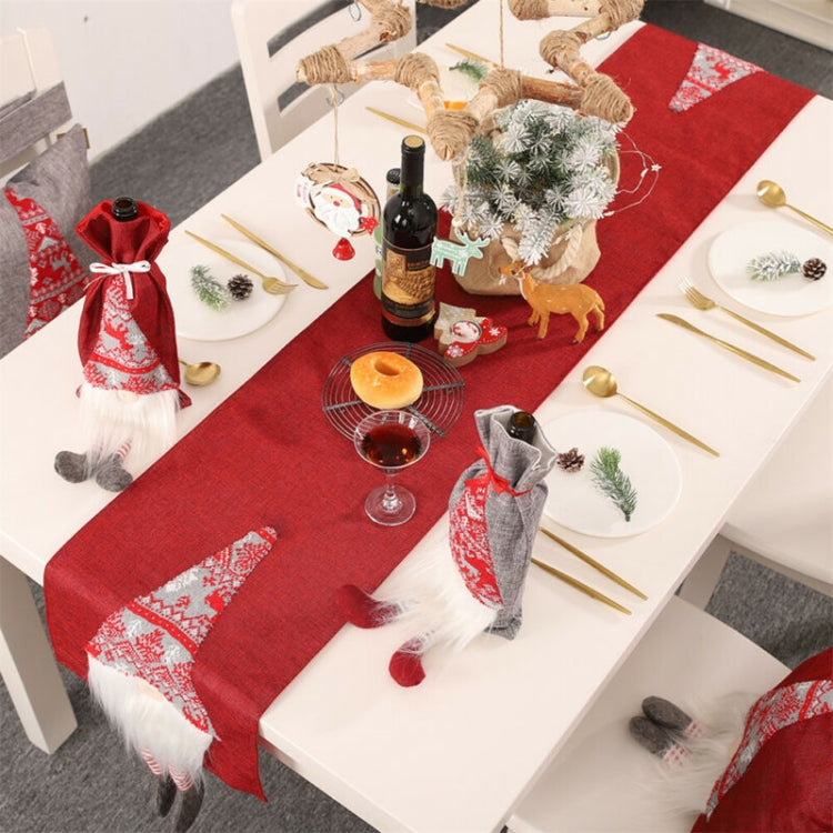 Tovaglia natalizia Runner da tavola di Babbo Natale Bandiera da tavolo per banchetti dell'hotel per la decorazione del festival