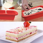 Stampo rettangolare in silicone Accessori per la decorazione di torte al cioccolato Strumenti di cottura