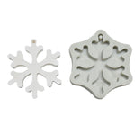 Stampo in silicone per fondente modellante serie natalizia per cottura fai-da-te, Christmas Leaves, Christmas Snowflake, Christmas Round Snowflake Shape, Christmas Tree