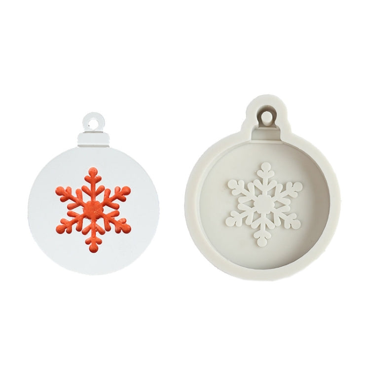 Stampo in silicone per fondente modellante serie natalizia per cottura fai-da-te, Christmas Leaves, Christmas Snowflake, Christmas Round Snowflake Shape, Christmas Tree