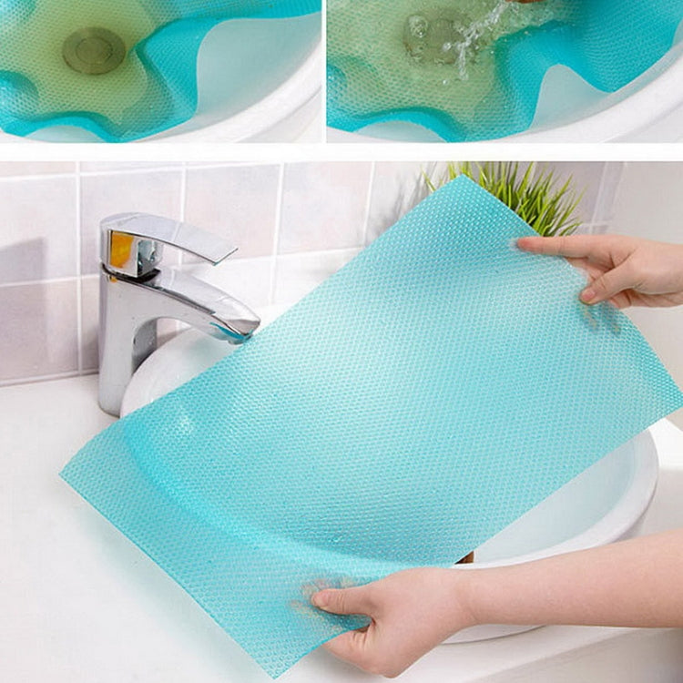 4 pezzi/set Tappetino per frigorifero antivegetativo antibatterico lavabile impermeabile ecologico, Transparent White, Transparent Green, Transparent Pink, Transparent Blue, Blue, Green, Pink
