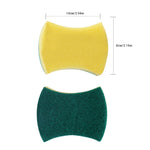 10 pezzi di spugna magica per pulire la cucina, pulire il panno abrasivo per lavare i piatti, strumenti per la pulizia della cucina, 10x8x3cm, Waist Shape, 10x8x3cm, Square