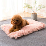 Cuscino in peluche quadrato per cani e gatti caldo