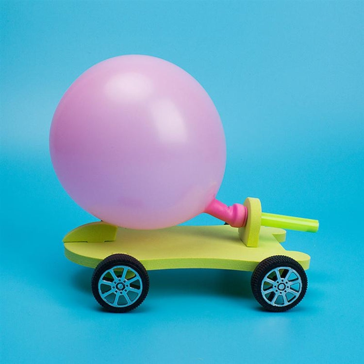 3 pezzi di auto a rinculo per palloncini fai-da-te, auto di reazione educativa per bambini creativi e scientifici