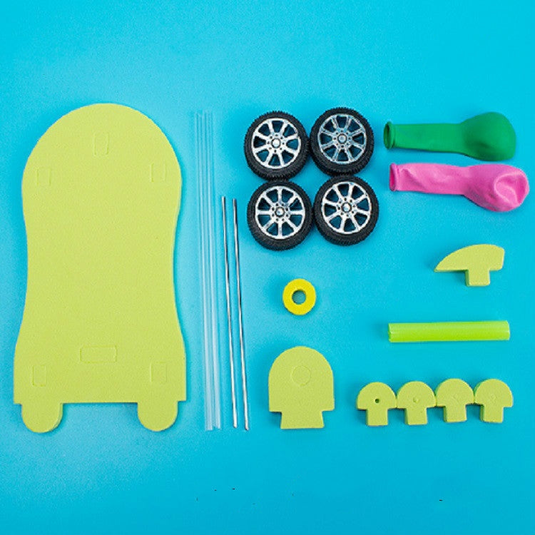 3 pezzi di auto a rinculo per palloncini fai-da-te, auto di reazione educativa per bambini creativi e scientifici