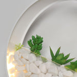 Soggiorno sfondo parete camera da letto comodino rotondo succulente lampada da parete decorativa da giardino, 20 x 5 cm, 30 x 5 cm