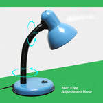 Lampada da scrivania a LED in ferro vintage Interruttore a pulsante Protezione per gli occhi Lampade da tavolo a luce led da lettura