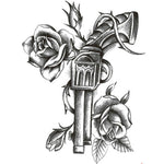 2 adesivi per tatuaggi usa e getta per braccio alla moda