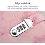Blocco note A5 con blocco password e copertina marmo