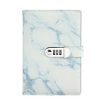 Blocco note A5 con blocco password e copertina marmo