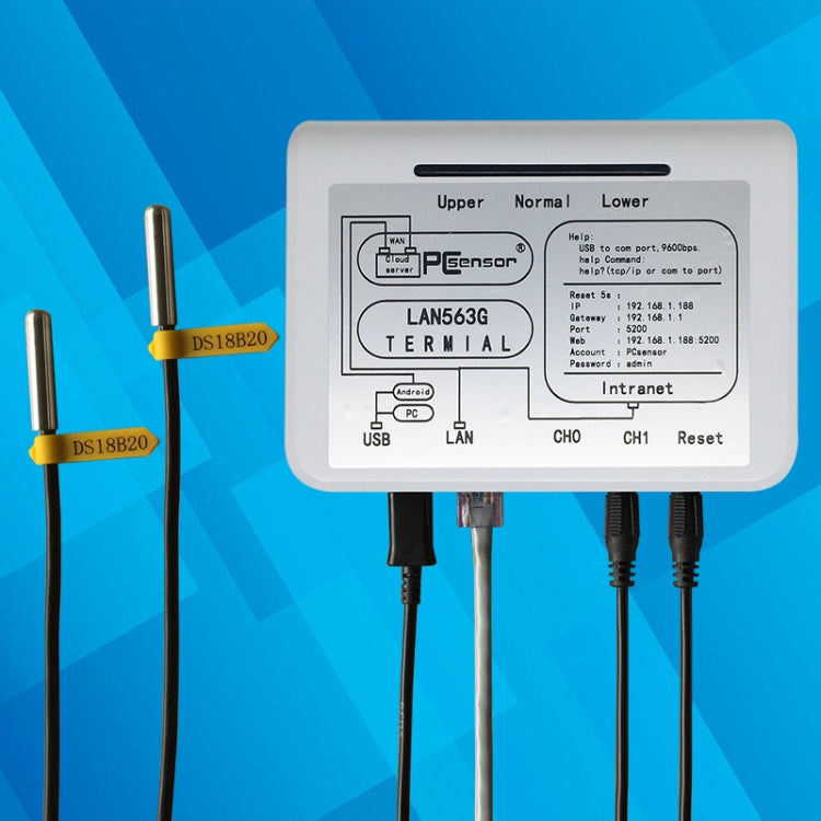 Pcsensor LAN563V Rilevatore tensione rete con controllo remoto