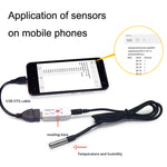 Termometro per monitoraggio acquario con sonda di temperatura impermeabile con sensore di temperatura USB, TEMPer1F, TEMPer2, TEMPerHUM