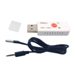 Termometro per monitoraggio acquario con sonda di temperatura impermeabile con sensore di temperatura USB, TEMPer1F, TEMPer2, TEMPerHUM