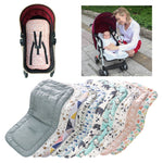 Cuscino per passeggino in cotone Cuscino per bambini universale antiurto spesso e caldo per sedia da pranzo in autunno e inverno, Blue Animal, Blue Bear, Pink Bear, Gray Sheep