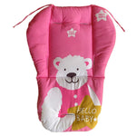 Cuscino per passeggino in cotone Cuscino per bambini universale antiurto spesso e caldo per sedia da pranzo in autunno e inverno, Blue Animal, Blue Bear, Pink Bear, Gray Sheep
