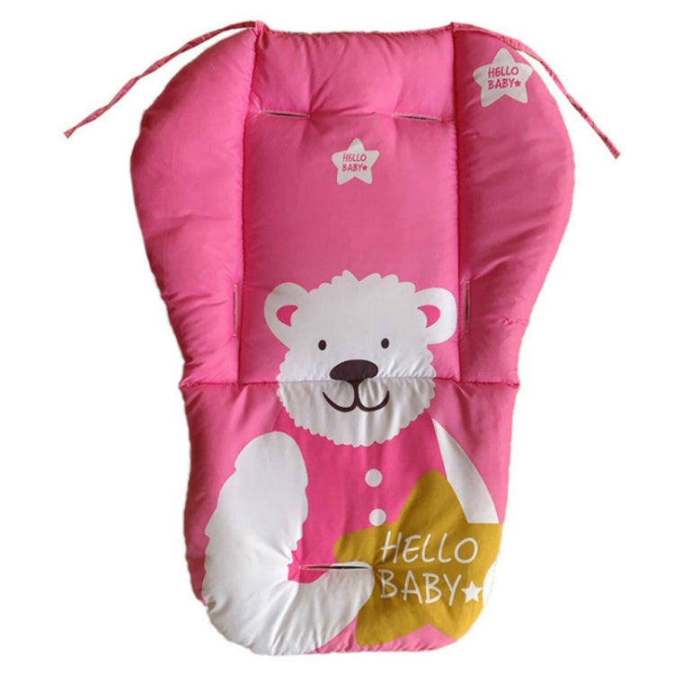 Cuscino per passeggino in cotone Cuscino per bambini universale antiurto spesso e caldo per sedia da pranzo in autunno e inverno, Blue Animal, Blue Bear, Pink Bear, Gray Sheep