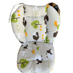 Cuscino per passeggino in cotone Cuscino per bambini universale antiurto spesso e caldo per sedia da pranzo in autunno e inverno, Blue Animal, Blue Bear, Pink Bear, Gray Sheep