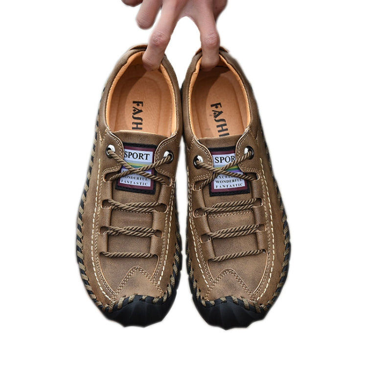 Scarpe casual da uomo in microfibra con suola in gomma