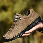 Scarpe casual da uomo in microfibra con suola in gomma