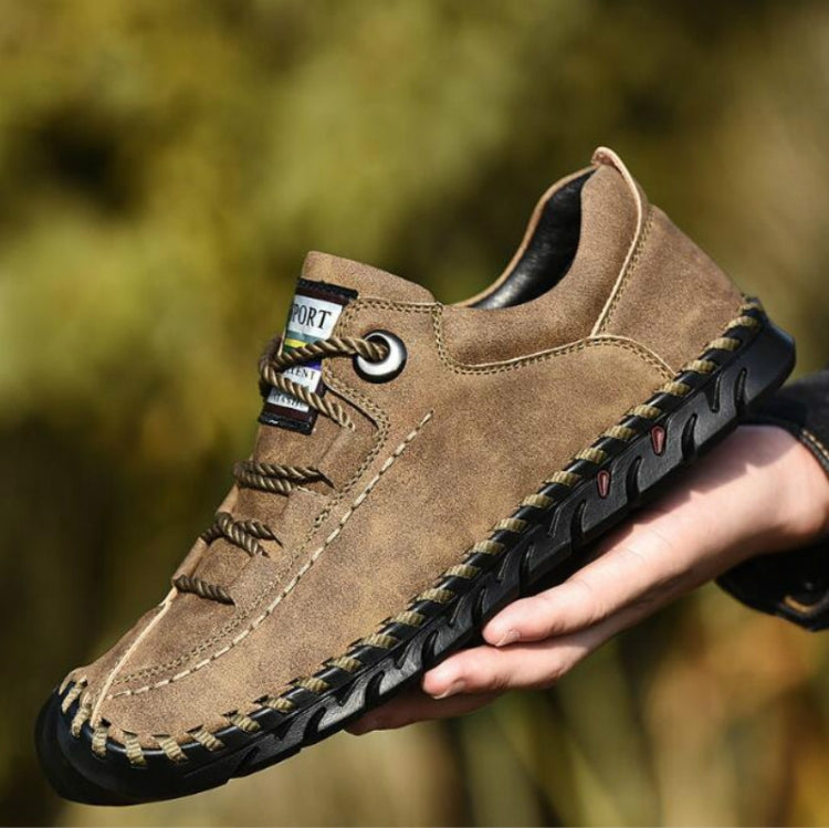 Scarpe casual da uomo in microfibra con suola in gomma