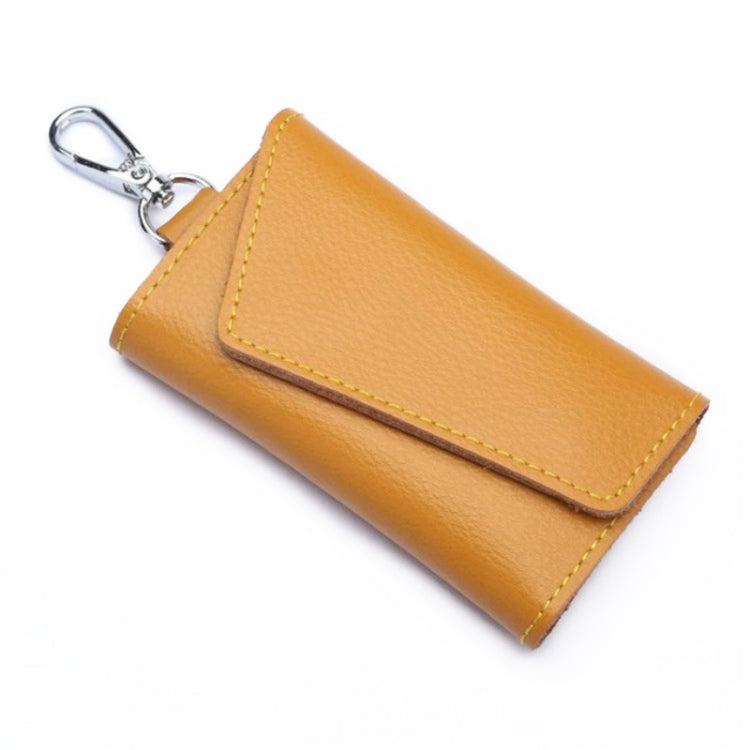 Borsa portachiavi multifunzionale in pelle con texture litchi