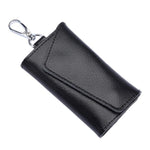 Borsa portachiavi multifunzionale in pelle con texture litchi